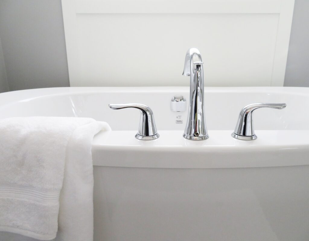 picture of bathroom cleaned by a housekeeper